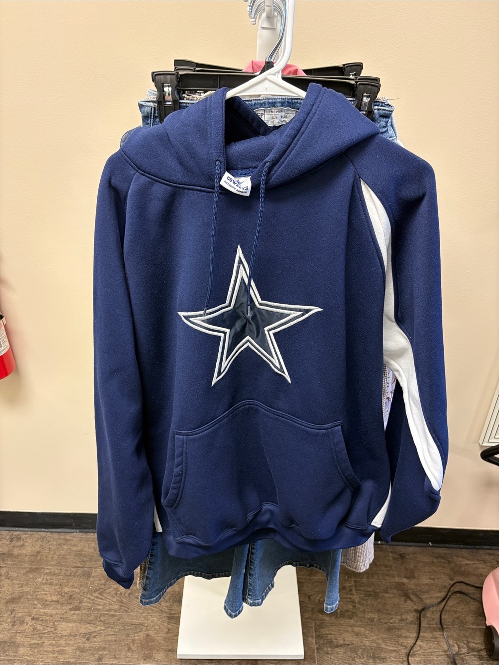 DALLAS COWBOYS authentic apparel Navy Star Pullover Hoodie